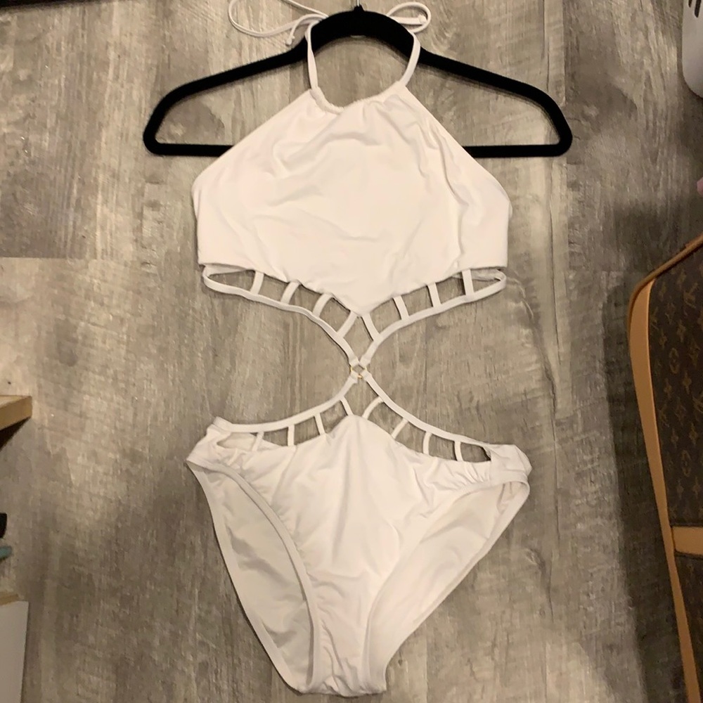 White belly swimsuit